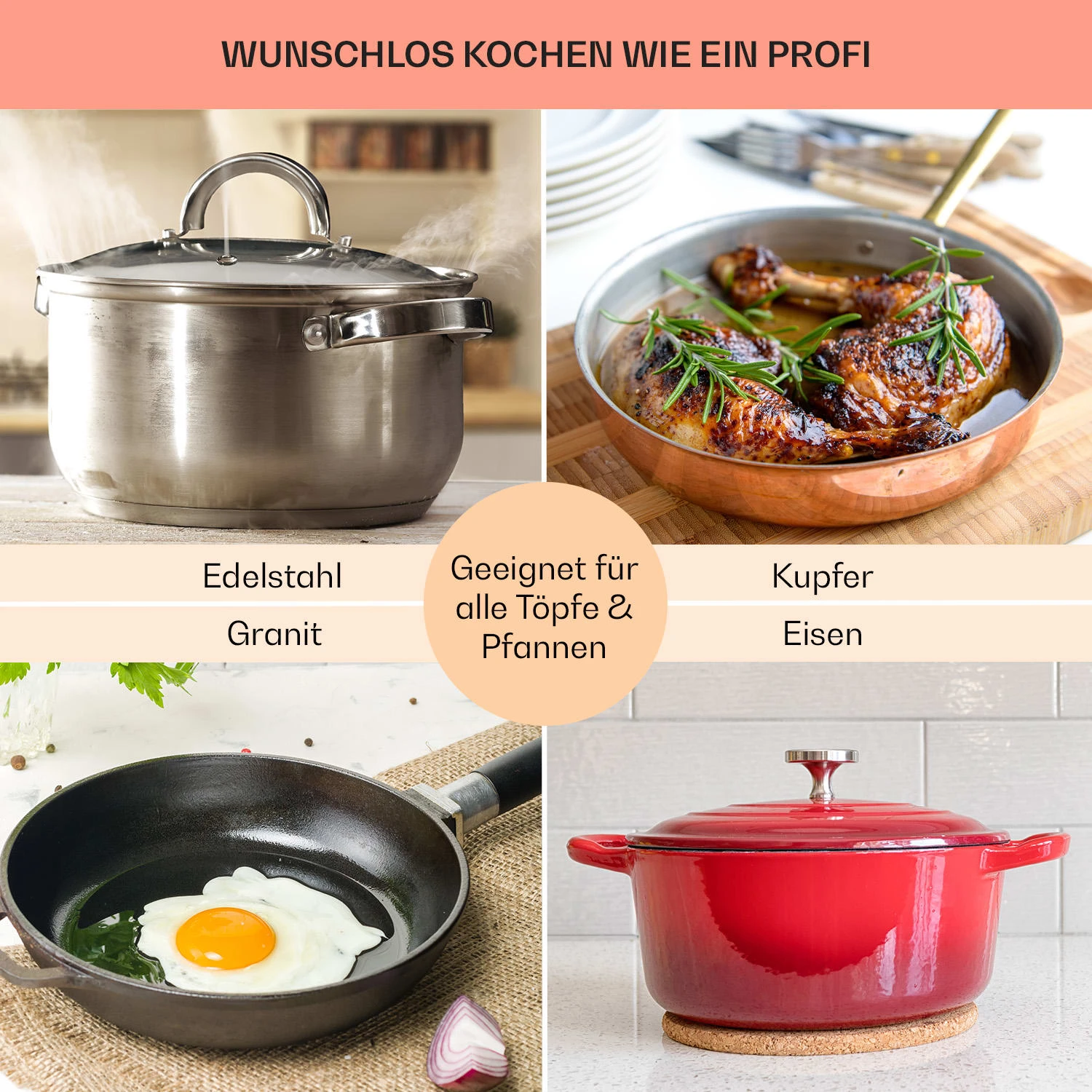 Virtuosa 4 Einbaukochfeld 4 Zonen 6500W Glaskeramik 7 Virtuosa 4 Einbaukochfeld 4 Zonen 6500W Glaskeramik – Bild 7