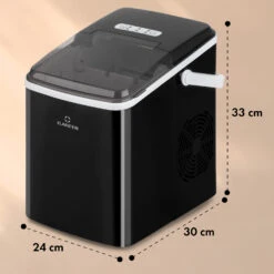 Arctic Porter Eiswürfelmaschine Bullet-Eis 12kg/24h Edelstahl -Haushaltsgeräte Store 10035553 yy 0011 dimensions