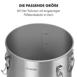 Gärkeller Pro XL Fermentierkessel 60 Liter Ablassventil 304-Edelstahl 11 Gärkeller Pro XL Fermentierkessel 60 Liter Ablassventil 304-Edelstahl -Haushaltsgeräte Store 10035622 de 0003 logo