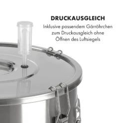 Gärkeller Pro XL Fermentierkessel 60 Liter Ablassventil 304-Edelstahl 12 Gärkeller Pro XL Fermentierkessel 60 Liter Ablassventil 304-Edelstahl -Haushaltsgeräte Store 10035622 de 0004 logo