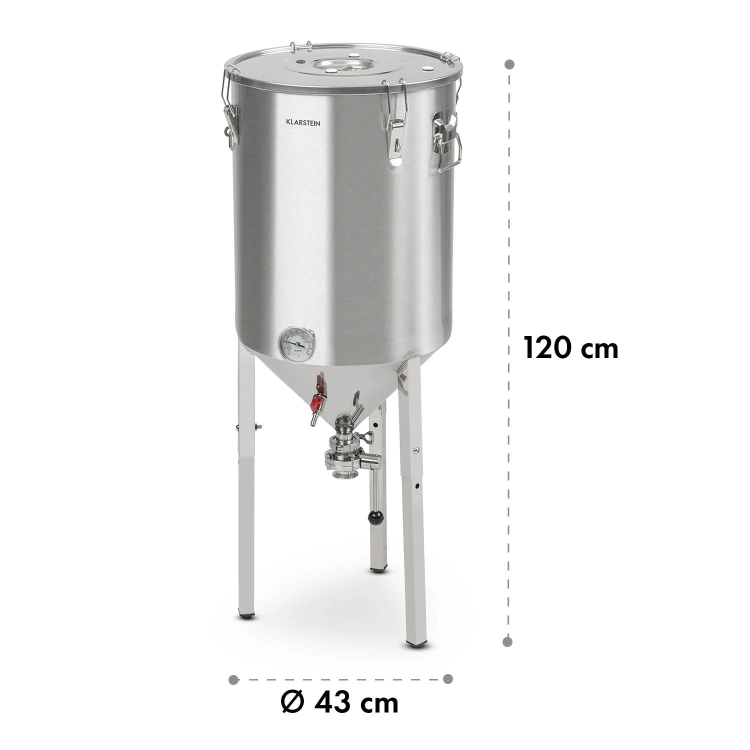 Gärkeller Pro XL Fermentierkessel 60 Liter Ablassventil 304-Edelstahl 9 Gärkeller Pro XL Fermentierkessel 60 Liter Ablassventil 304-Edelstahl – Bild 9