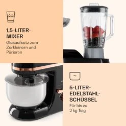 Lucia Elegance Küchenmaschine Mixer Fleischwolf 2000W BPA-frei -Haushaltsgeräte Store 10035639 de 0006 logo