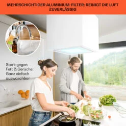 Kronleuchter Smart Inselabzugshaube 595m³/h App-Steuerung LED-Panel -Haushaltsgeräte Store 10035711 de 0006 usp