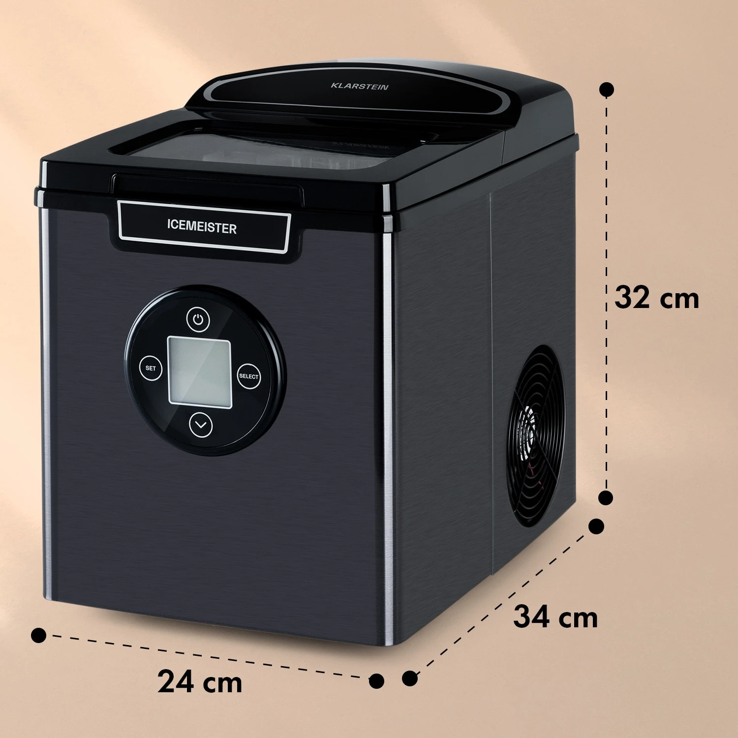 Icemeister 2G Eiswürfelmaschine 12kg/24h LC-Display Edelstahl 7 Icemeister 2G Eiswürfelmaschine 12kg/24h LC-Display Edelstahl – Bild 7
