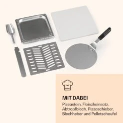 Diavolo Pizza-Pelletofen Inkl. Pizzastein Thermometer Edelstahl -Haushaltsgeräte Store 10035757 de 0006 logo