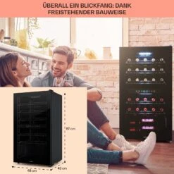 Shiraz 29 Duo Weinkühlschrank 2 Zonen 80L/29 Flaschen 5-22°C Touch -Haushaltsgeräte Store 10035846 DE 0006 usp