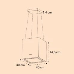 Kronleuchter Inselabzugshaube 596m³/h LED-Panel EEK A -Haushaltsgeräte Store 10035975 yy 0007 logo