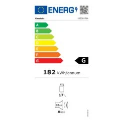 Geheimversteck Mini-Kühlschrank 2 Ebenen 17Ltr. 26dB Thermoelektrisch -Haushaltsgeräte Store 10036105 energy label