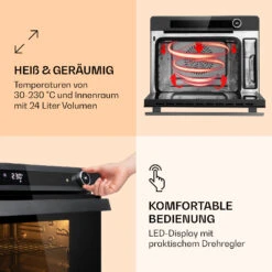 VaporChef Dampfbackofen 230 °C 24 L Drehregler EEK A -Haushaltsgeräte Store 10036174 de 0004 logo
