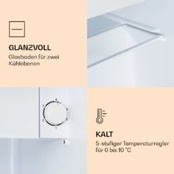 CoolArt 45L Mini-Kühlschrank EEK F Gefrierfach 1,5l Designtür -Haushaltsgeräte Store 10036181 de 0005 logo