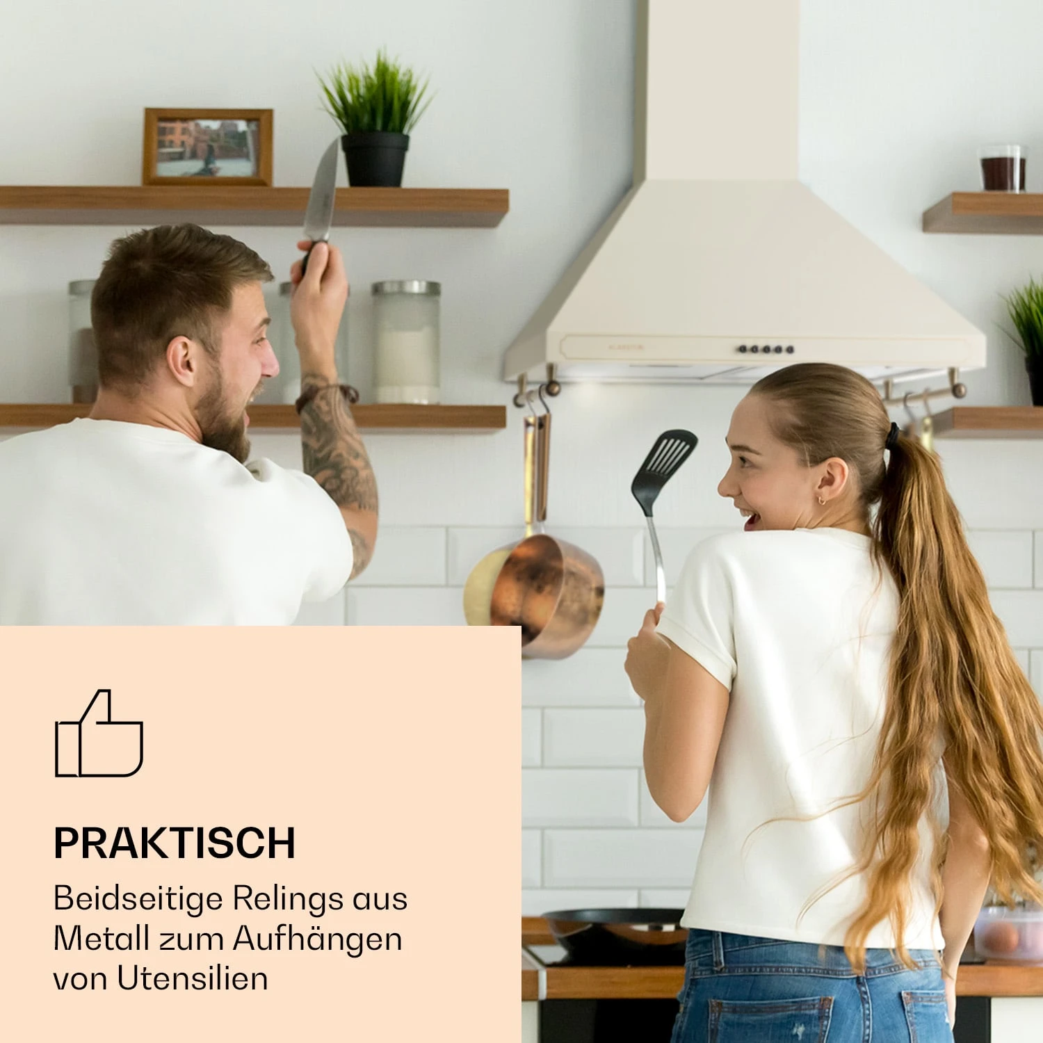 Victoria Dunstabzugshaube 60cm Retro-Design 644,5m³/h 2 LED-Lampen 2 Victoria Dunstabzugshaube 60cm Retro-Design 644,5m³/h 2 LED-Lampen – Bild 2