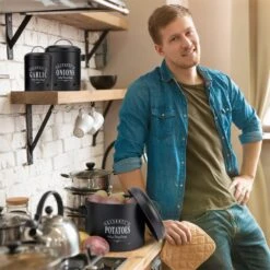 Georgia Vorratsbehälter 3er-Set Emaille-Stahlblech Vintage Rostfrei 8 Georgia Vorratsbehälter 3er-Set Emaille-Stahlblech Vintage Rostfrei -Haushaltsgeräte Store 10037446 yy 0004 logo