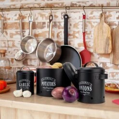 Georgia Vorratsbehälter 3er-Set Emaille-Stahlblech Vintage Rostfrei 9 Georgia Vorratsbehälter 3er-Set Emaille-Stahlblech Vintage Rostfrei -Haushaltsgeräte Store 10037446 yy 0005 logo