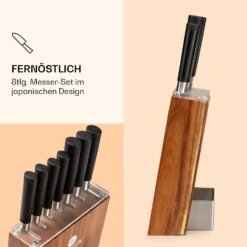 Kitano 8tlg. Messer-Set Mit Block 7 Messer Stahl Edler Holzblock -Haushaltsgeräte Store 10037814 de 0003 logo