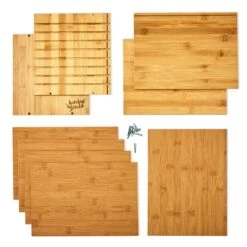 Ablagebox Briefbox Organizer 5 Fächer Maße: 30,5x24x22,5 Cm Bambus 9 Ablagebox Briefbox Organizer 5 Fächer Maße: 30,5x24x22,5 Cm Bambus -Haushaltsgeräte Store 10038040 yy 0003 logo