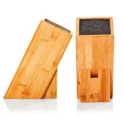 Messerblock, Schief PET-Borsteneinsatz Für 5-10 Messer, Bambus -Haushaltsgeräte Store 10038080 yy 0007 logo