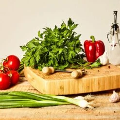 Bambus-Hackbrett 30 X 6,8 X 30 Cm (BxHxT) Standfüße Haltegriff Pflegeleicht -Haushaltsgeräte Store 10038092 yy 0006 logo