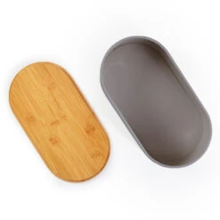Rök Brotbox Metallblech Bambusdeckel 33,5 X 13 X 18 Cm (BxHxT) Oval -Haushaltsgeräte Store 10038118 yy 0003 logo