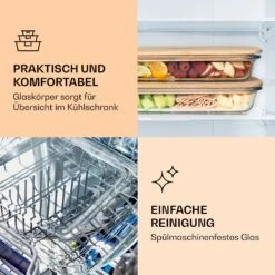 Aufschnittbox Mit Deckel 1,6 Liter 2er Set Glas Bambus Hitzebeständig -Haushaltsgeräte Store 10038231 de 0004 logo