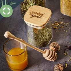 Eckiges Glas Mit Bambusdeckel Luftdicht Mit Silikonring 10x25x10 Cm 3x 2000 Ml -Haushaltsgeräte Store 10038255 yy 0007 logo