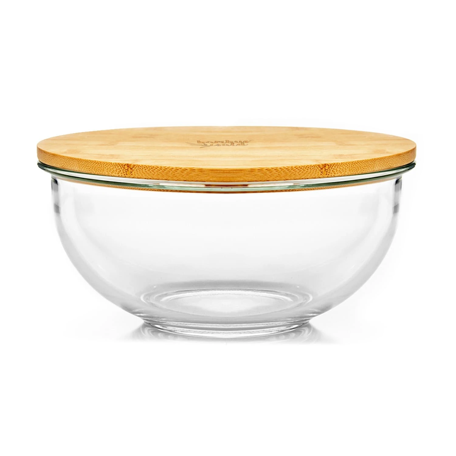 Glasschüssel 1365 Ml Bambusdeckel Verschließbar BPA-frei Größe M 1 Glasschüssel 1365 Ml Bambusdeckel Verschließbar BPA-frei Größe M