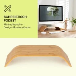 Design-Monitorhalter 52,5x10x24 Cm Belastbar Mit 12 Kg Bis 12" Bambus -Haushaltsgeräte Store 10038279 de 0005 logo