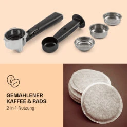 Pausa Espressomaker 1350 Watt 20 Bar Druck Wassertank: 1,4 Liter Edelstahl 10 Pausa Espressomaker 1350 Watt 20 Bar Druck Wassertank: 1,4 Liter Edelstahl -Haushaltsgeräte Store 10038393 de 0003 logo