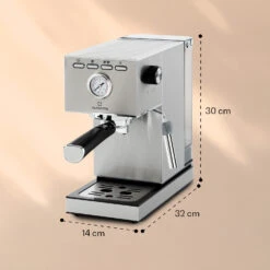 Pausa Espressomaker 1350 Watt 20 Bar Druck Wassertank: 1,4 Liter Edelstahl 15 Pausa Espressomaker 1350 Watt 20 Bar Druck Wassertank: 1,4 Liter Edelstahl -Haushaltsgeräte Store 10038393 yy 0008 logo