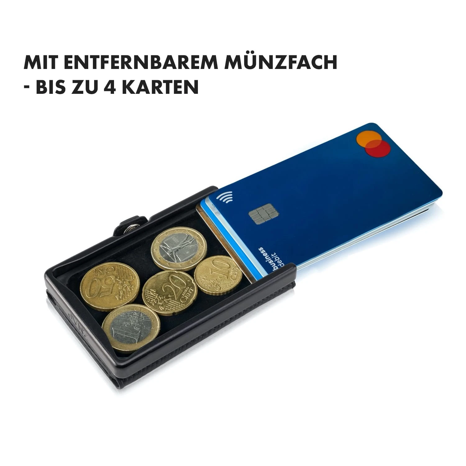 ZNAP Slim Wallet 8 Karten Münzfach 8 X 1,5 X 6 Cm (BxHxT) RFID-Schutz 5 ZNAP Slim Wallet 8 Karten Münzfach 8 X 1,5 X 6 Cm (BxHxT) RFID-Schutz – Bild 5