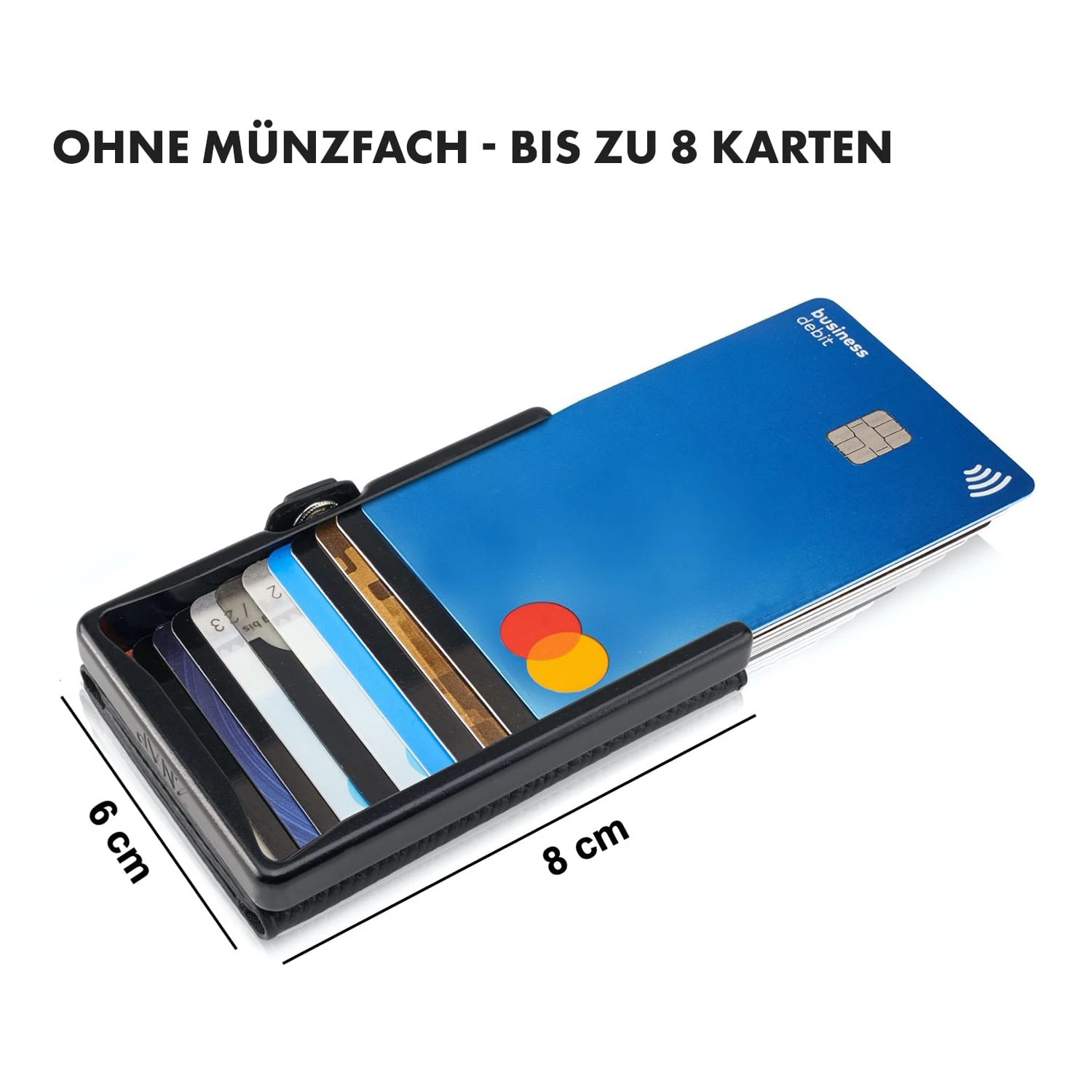 ZNAP Slim Wallet 8 Karten Münzfach 8 X 1,5 X 6 Cm (BxHxT) RFID-Schutz 7 ZNAP Slim Wallet 8 Karten Münzfach 8 X 1,5 X 6 Cm (BxHxT) RFID-Schutz – Bild 7