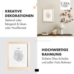 Edinburgh Bilderrahmen Rechteckig 20 X 25 Cm Fotos Passepartout Echtholz -Haushaltsgeräte Store 10039281 de 0003 usp