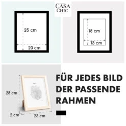 Edinburgh Bilderrahmen Rechteckig 20 X 25 Cm Fotos Passepartout Echtholz -Haushaltsgeräte Store 10039281 de 0005 usp