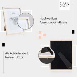 Edinburgh Bilderrahmen Rechteckig 30 X 40 Cm Fotos Passepartout Echtholz -Haushaltsgeräte Store 10039282 de 0004 usp