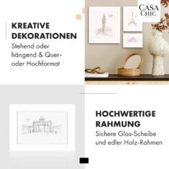 Chalcot Bilderrahmen 7er-Set 3 Größen Rechteckig Passepartout Echtholz -Haushaltsgeräte Store 10039353 de 0003 usp