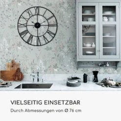 Queensway 80 Wanduhr Metallrahmen Geräuschlos Ø 76 Cm -Haushaltsgeräte Store 10039366 de 0006 logo