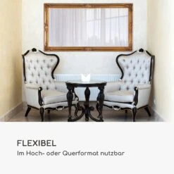 Wembley Wandspiegel Echtholz Rechteckig 140 X 75 Cm -Haushaltsgeräte Store 10039384 de 0003 logo