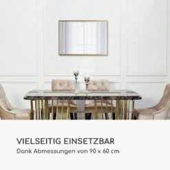 Croxley Wandspiegel Metallrahmen Rechteckig 90 X 60 Cm -Haushaltsgeräte Store 10039497 de 0003 logo