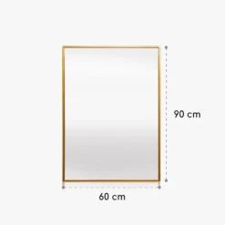 Croxley Wandspiegel Metallrahmen Rechteckig 90 X 60 Cm -Haushaltsgeräte Store 10039497 yy 0006 logo