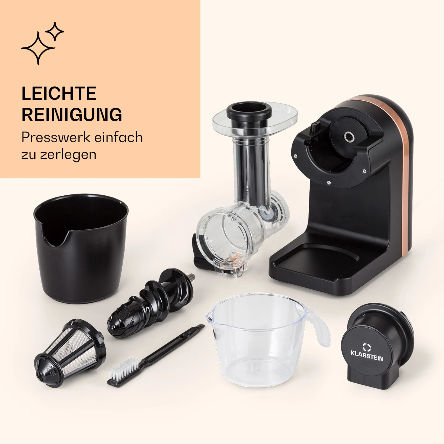 Bella Elegance Saftpresse 200 W 400 Ml BPA-frei 7 Bella Elegance Saftpresse 200 W 400 Ml BPA-frei – Bild 7