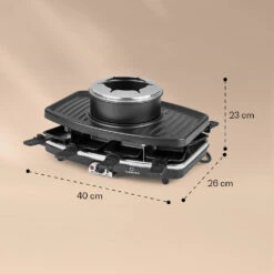 Entrecote 2-in-1 Raclette-Grill & Fondue Naturstein 1100W 8 Personen 13 Entrecote 2-in-1 Raclette-Grill & Fondue Naturstein 1100W 8 Personen -Haushaltsgeräte Store 10039922 yy 0007 logo