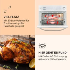 Vigor Air Heißluftfritteuse 1800 W 30 Liter 18 Programme -Haushaltsgeräte Store 10039941 de 0005 logo