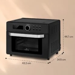 Prime Air Heißluftfritteuse 1500W 23l Timer 8 Programme -Haushaltsgeräte Store 10040025 yy 0007 dimensions