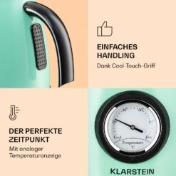 Aquavita Chalet Wasserkocher 1,7 Liter 2200 Watt Temperaturanzeige Edelstahl -Haushaltsgeräte Store 10040040 de 0005 logo