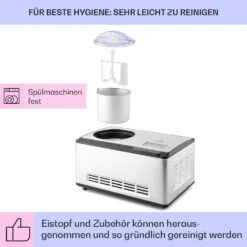 Dolce Bacio Smart Eiscremebereiter Yogurtmaker Kompressor 2 Liter WiFi Touch Edelstahl 12 Dolce Bacio Smart Eiscremebereiter Yogurtmaker Kompressor 2 Liter WiFi Touch Edelstahl -Haushaltsgeräte Store 10040048 de 0005 logo