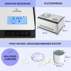 Dolce Bacio Smart Eiscremebereiter Yogurtmaker Kompressor 2 Liter WiFi Touch Edelstahl 13 Dolce Bacio Smart Eiscremebereiter Yogurtmaker Kompressor 2 Liter WiFi Touch Edelstahl -Haushaltsgeräte Store 10040048 de 0006 logo