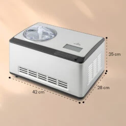 Dolce Bacio Smart Eiscremebereiter Yogurtmaker Kompressor 2 Liter WiFi Touch Edelstahl 15 Dolce Bacio Smart Eiscremebereiter Yogurtmaker Kompressor 2 Liter WiFi Touch Edelstahl -Haushaltsgeräte Store 10040048 yy 0008 dimensions