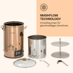 Mundschenk Maischekessel, Bierbrauanlage, 2500 W, 30 L, 9 Programme -Haushaltsgeräte Store 10040144 de 0006 logo