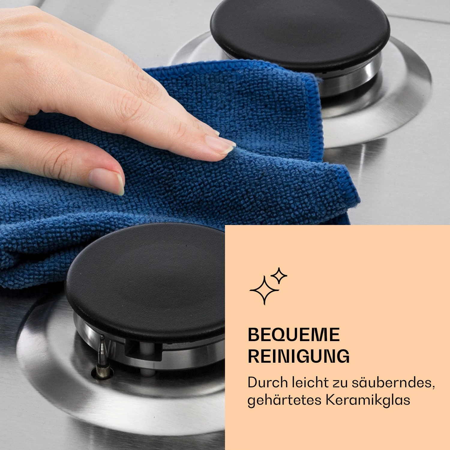 Ignito Chef Edition 5 Zonen Gaskochfeld 5-flammig Sabaf-Brenner Glaskeramik 6 Ignito Chef Edition 5 Zonen Gaskochfeld 5-flammig Sabaf-Brenner Glaskeramik – Bild 6