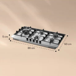 Ignito Chef Edition 5 Zonen Gaskochfeld 5-flammig Sabaf-Brenner Glaskeramik 13 Ignito Chef Edition 5 Zonen Gaskochfeld 5-flammig Sabaf-Brenner Glaskeramik -Haushaltsgeräte Store 10040147 yy 0007 dimensions