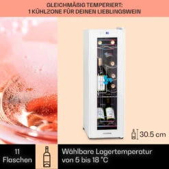 Shiraz 12 Slim Uno Weinkühlschrank 32l/12Fl.Touch 85 W 5-18 °C LED 10 Shiraz 12 Slim Uno Weinkühlschrank 32l/12Fl.Touch 85 W 5-18 °C LED -Haushaltsgeräte Store 10040213 de 0003 usp